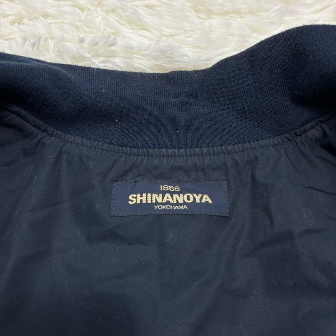 【美品】信濃屋 ジャケット ネイビー ジャケット 綿 リブ