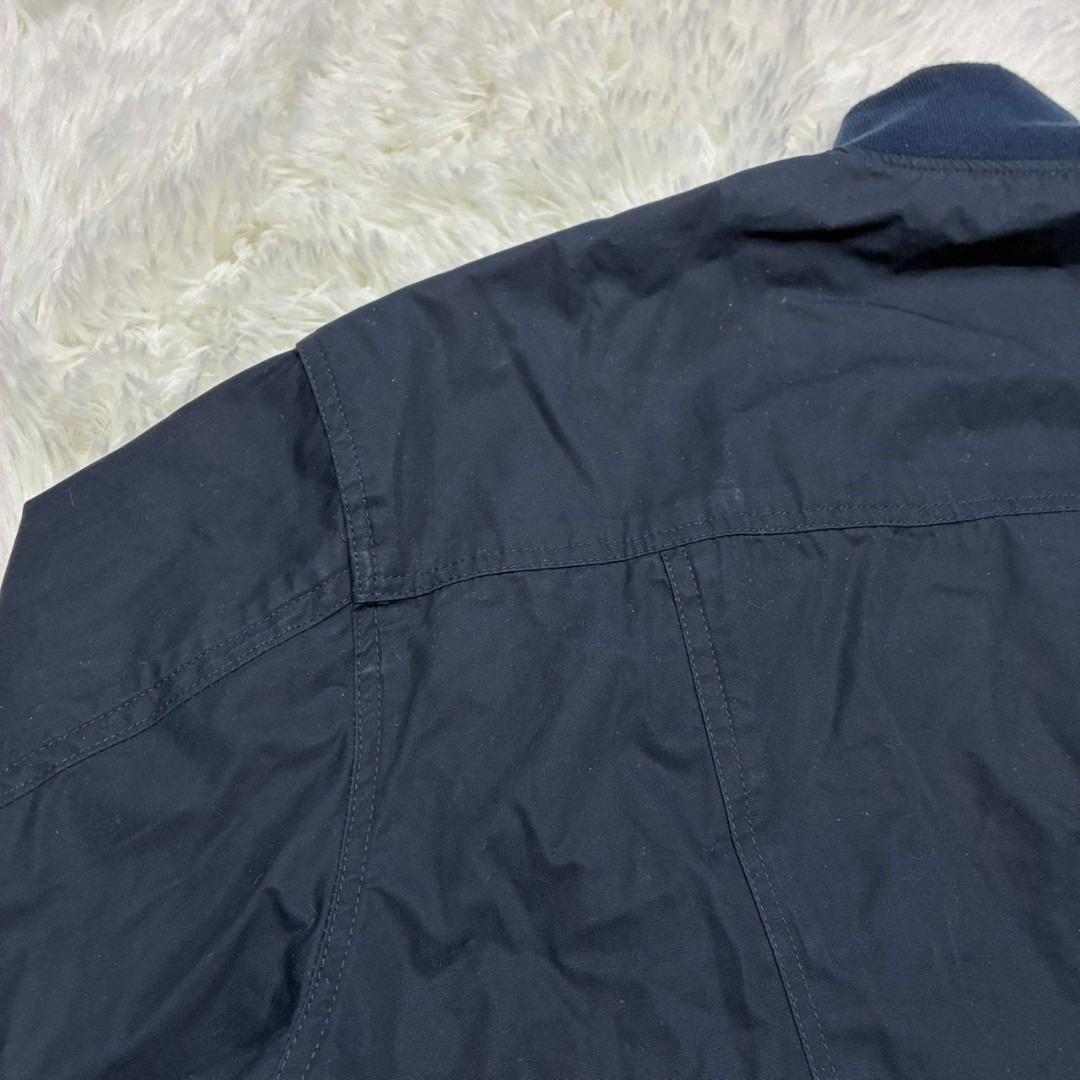 【美品】信濃屋 ジャケット ネイビー ジャケット 綿 リブ