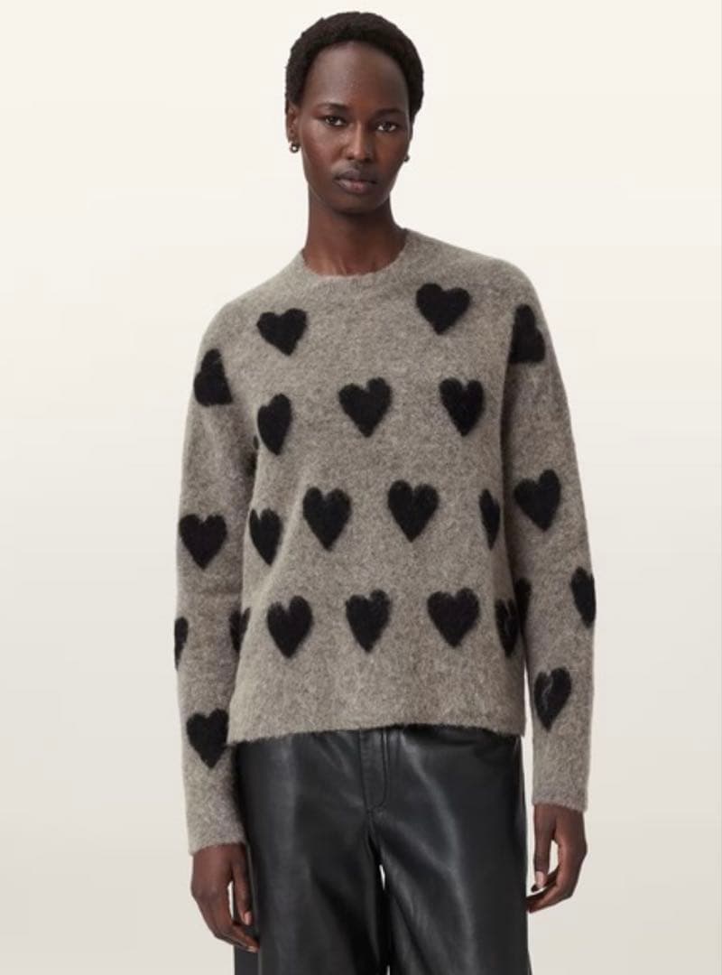 オールセインツALL SAINTS❤️ハート柄ニットセーター❤️2025AW