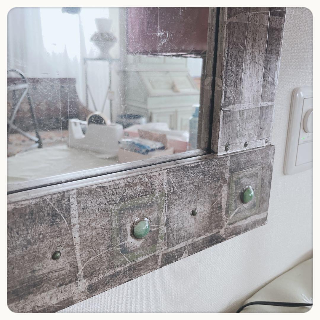 アートミラー　イギリスヴィンテージハンドメイド　直接引き取り歓迎！