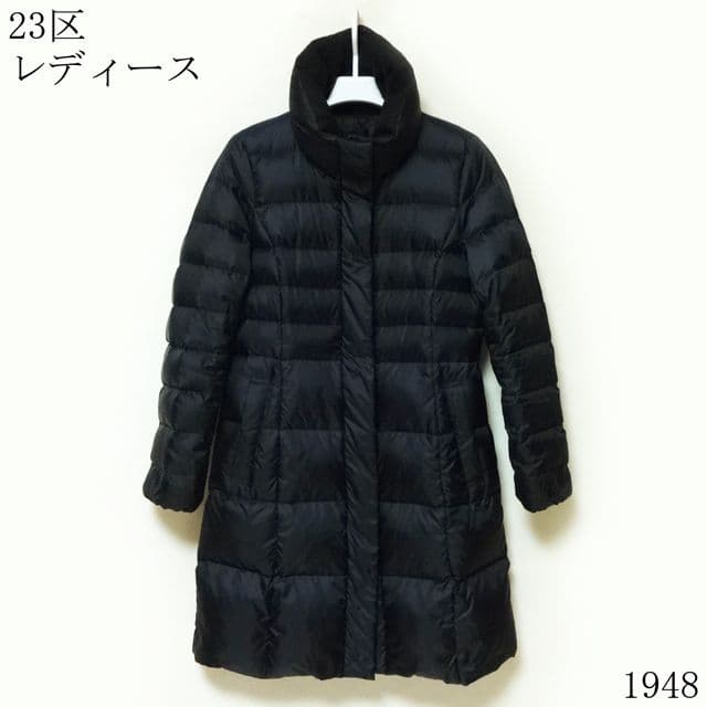 お値下げしました!23区 ネイビー ロングコート38Ｍサイズ