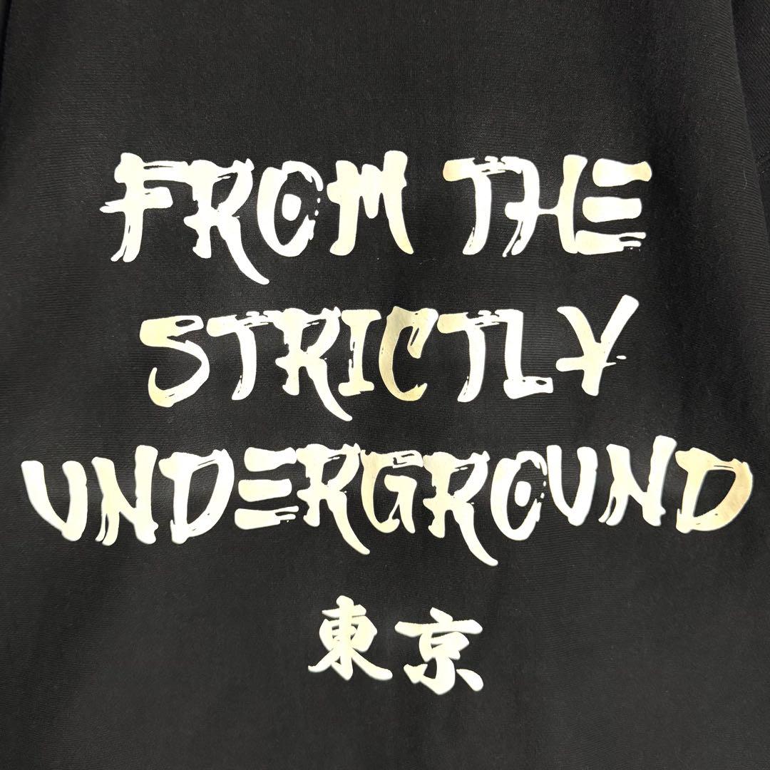 3657【希少デザイン・美品】アップルバム 刺繍アーチロゴ＆バックロゴ パーカー