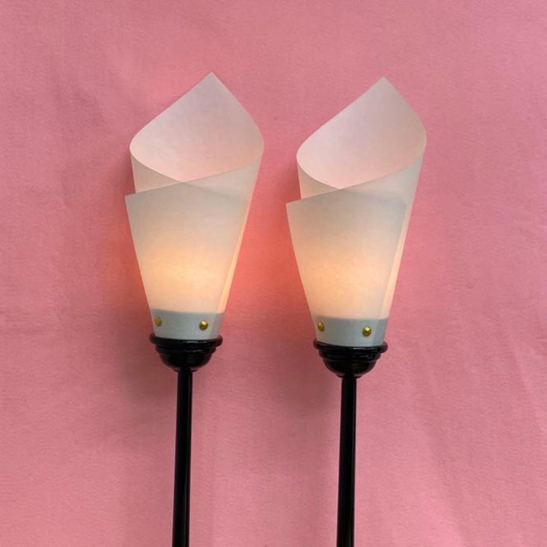 雛人形　桃の節句　花形燭台　大