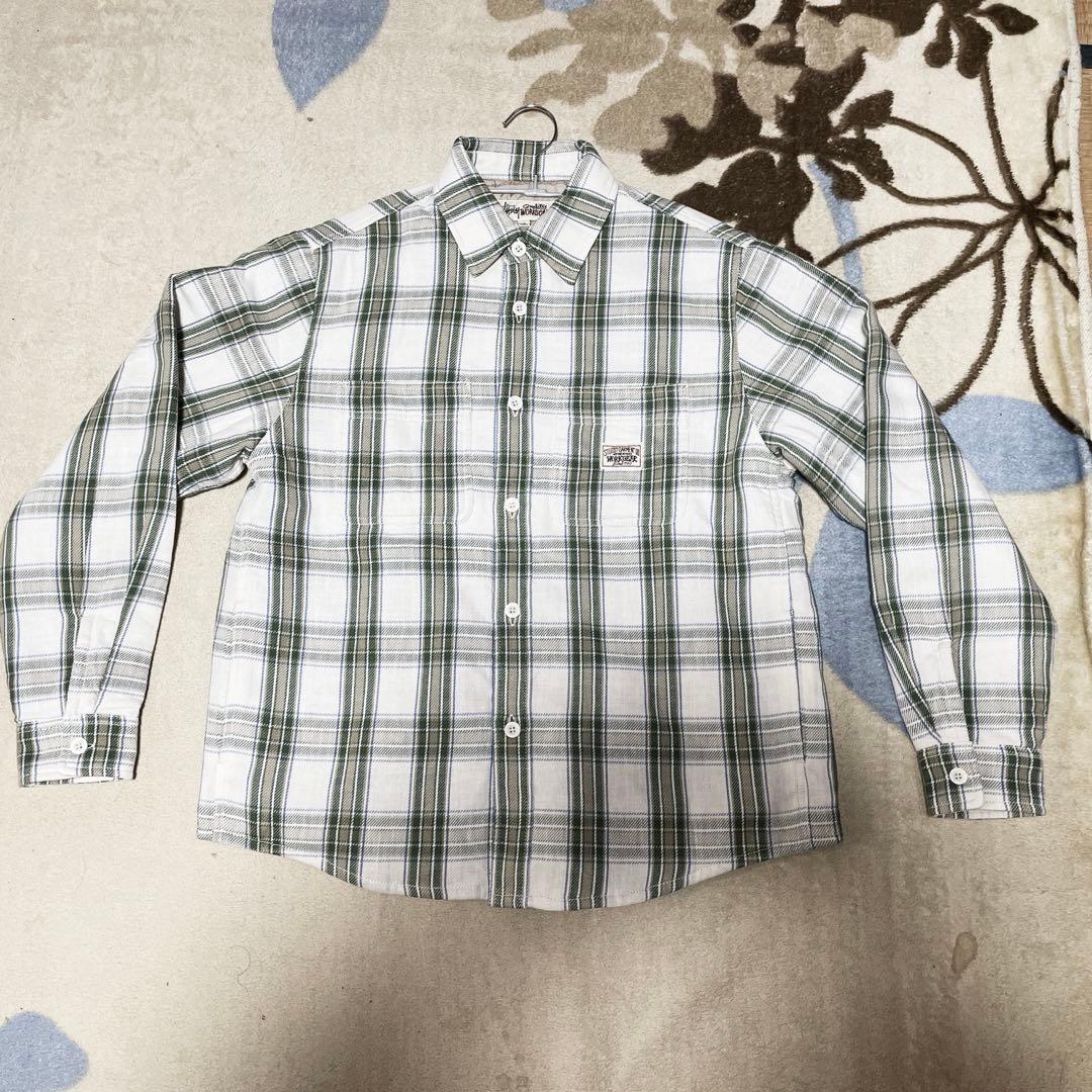 や*み様 STUSSY LAU PLAID SHIRT JACKET OFF W