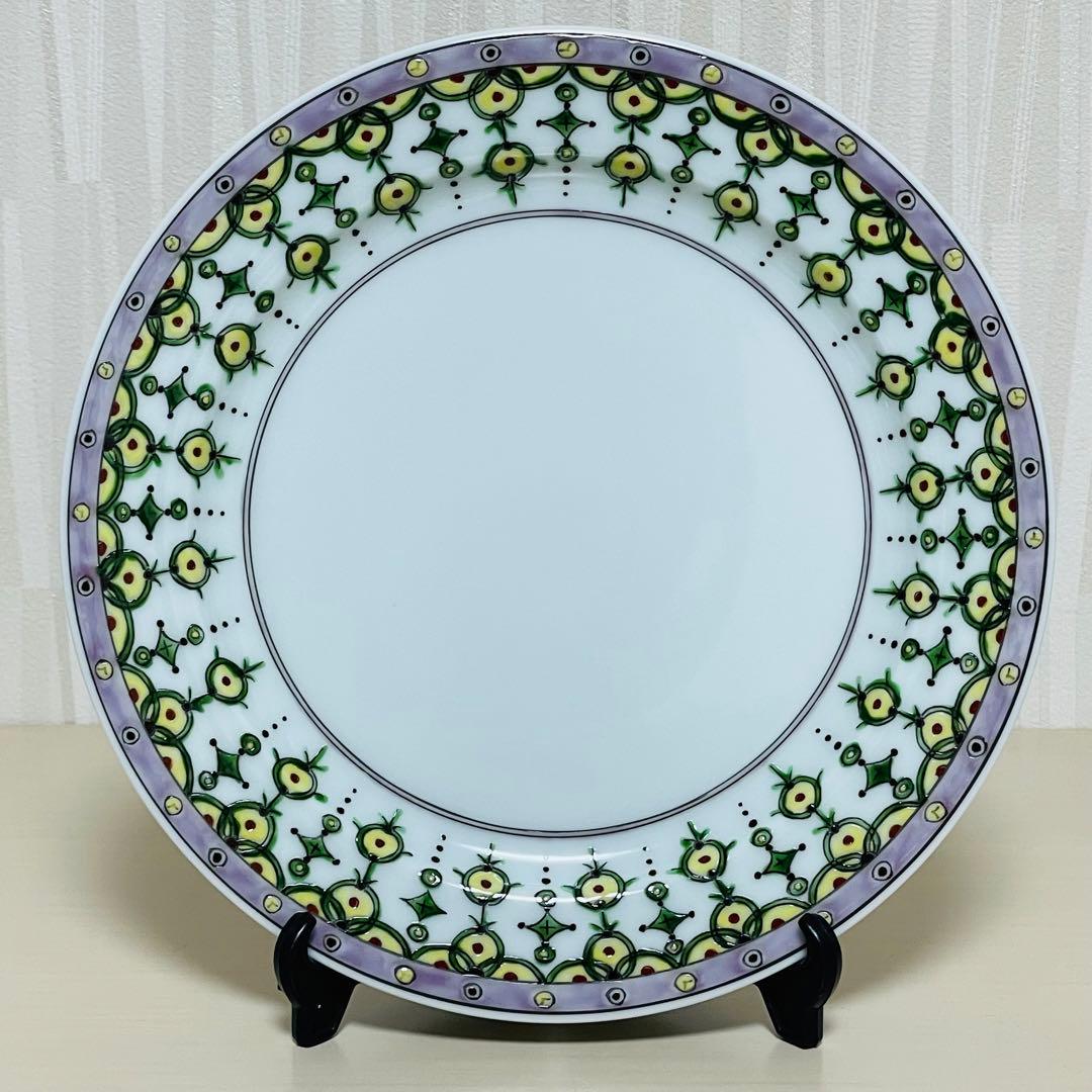 未使用 有田焼 源右衛門 是米木窯 赤絵 ミナイ手 絵変り 皿 6枚セット