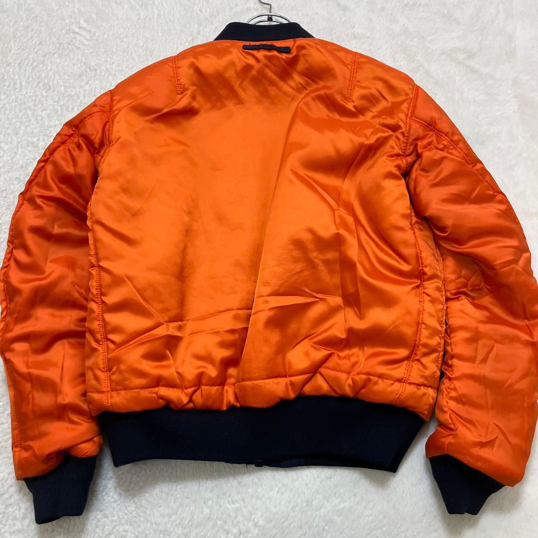 美品✨アヴィレックス XL ネイビー リバーシブル MA-1 フライトジャケット