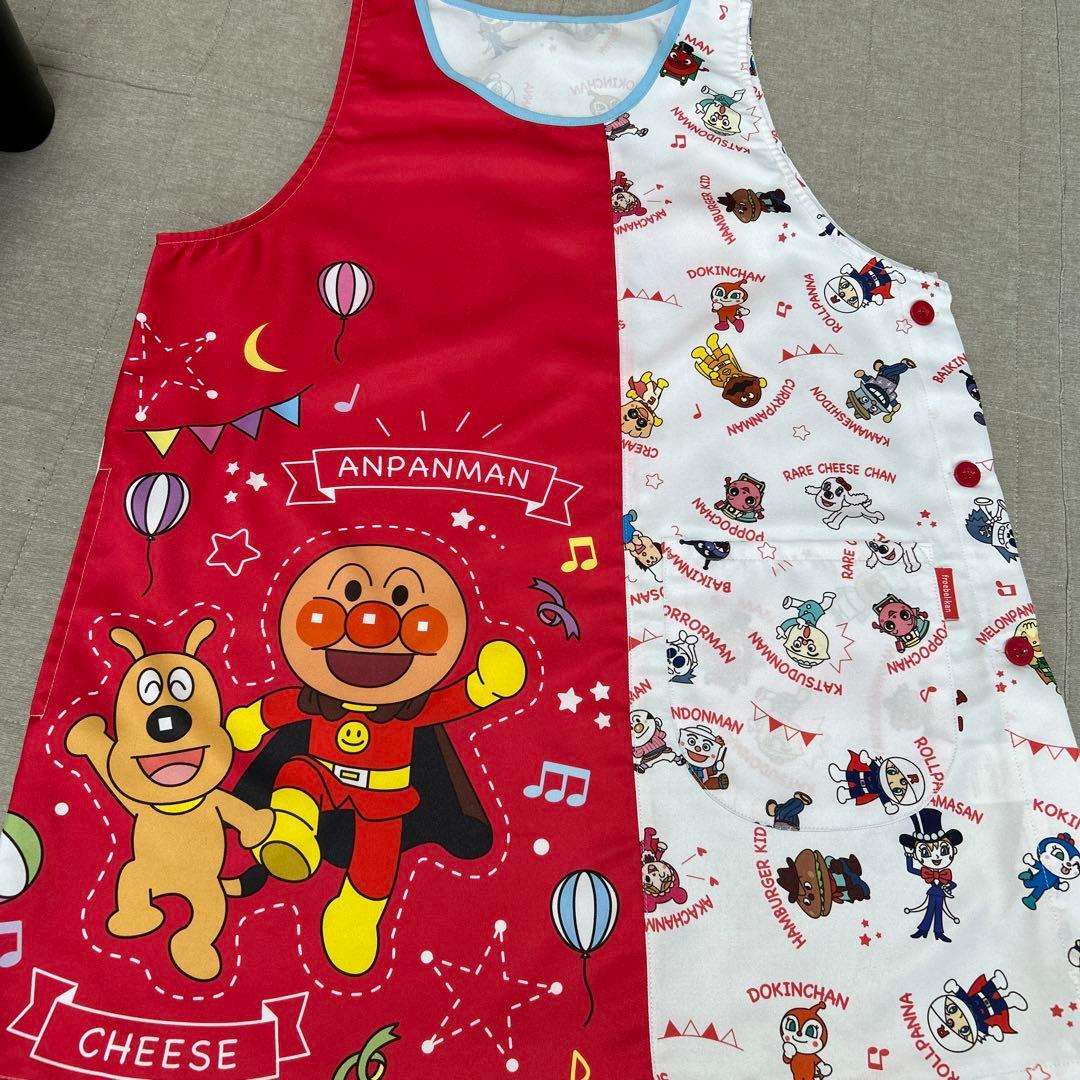 エレン様　アンパンマンエプロン2点セット　パンをおとどけ　みんなあつまれ