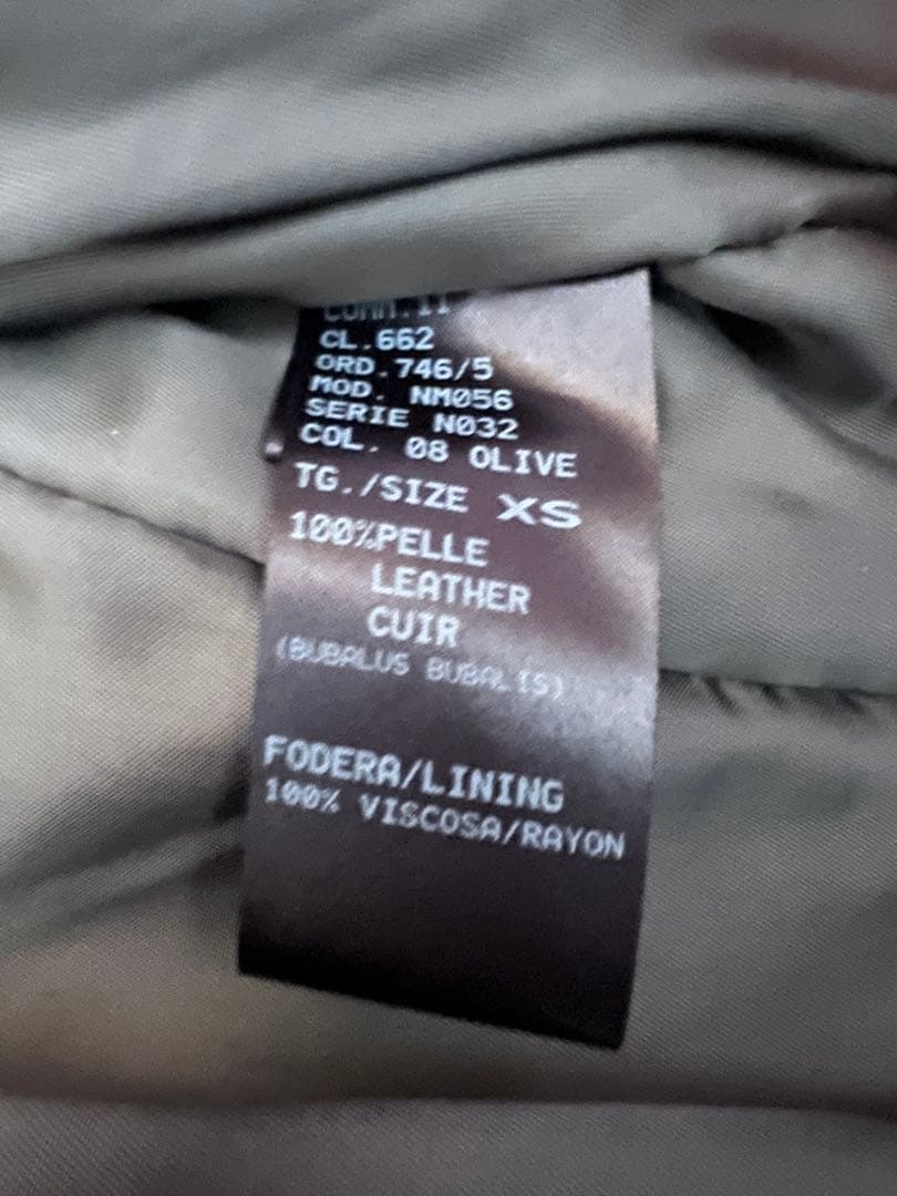 NEIL BARRETT バッファロー レザー XS ファー ライダース ラパン