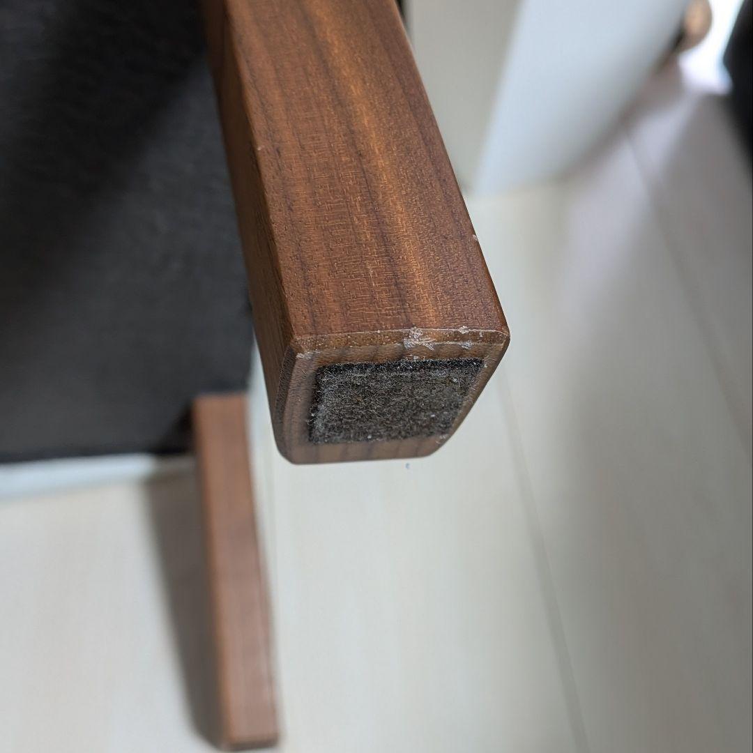 カリモク 本革 スツール オットマン 美品