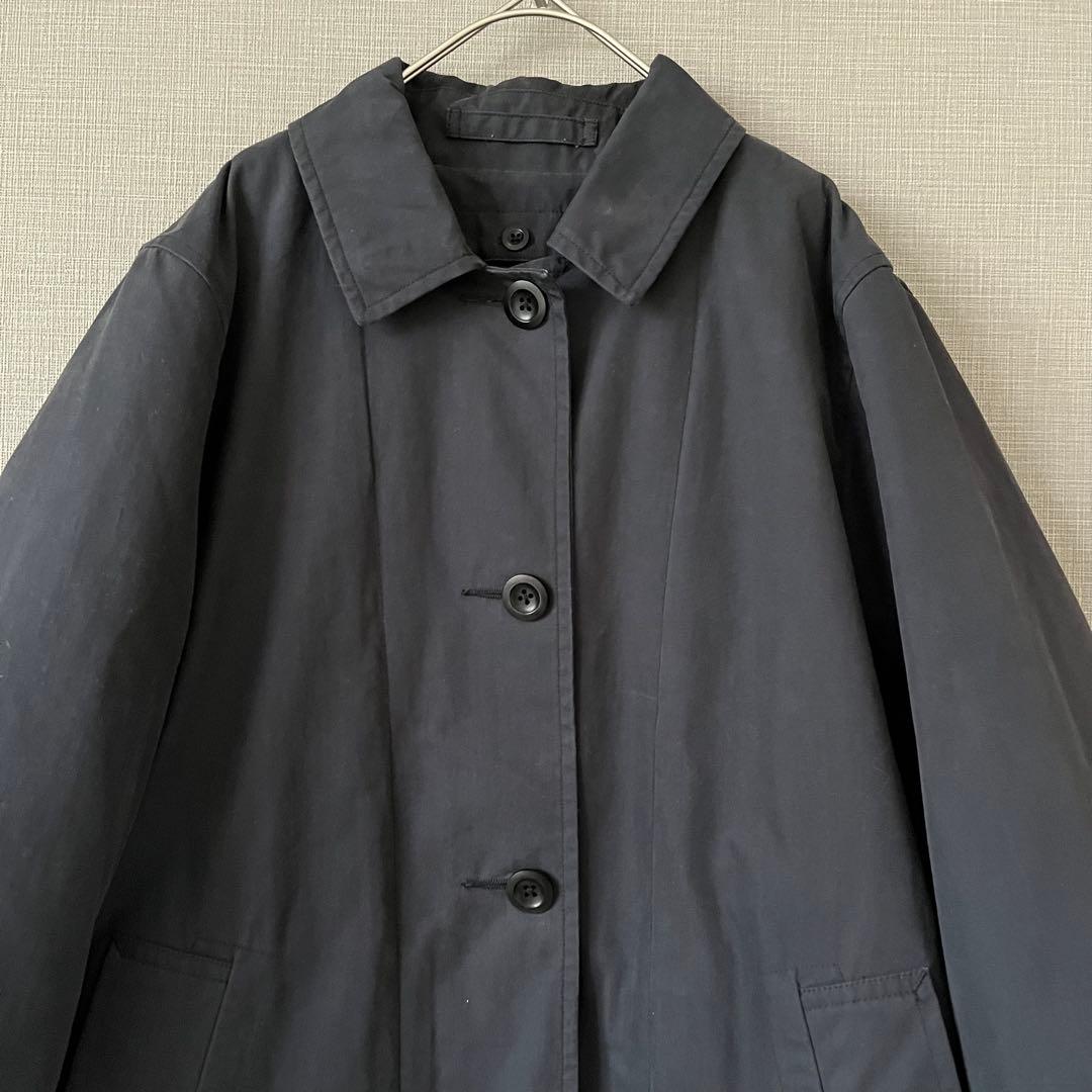 MHL. PROOFED COTTON NYLONライナー付きステンカラーコート