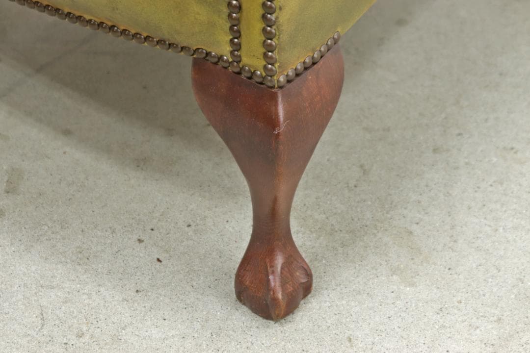 英国 イギリス ヴィンテージ ウィングバック 本革 1Pソファ ラウンジチェア