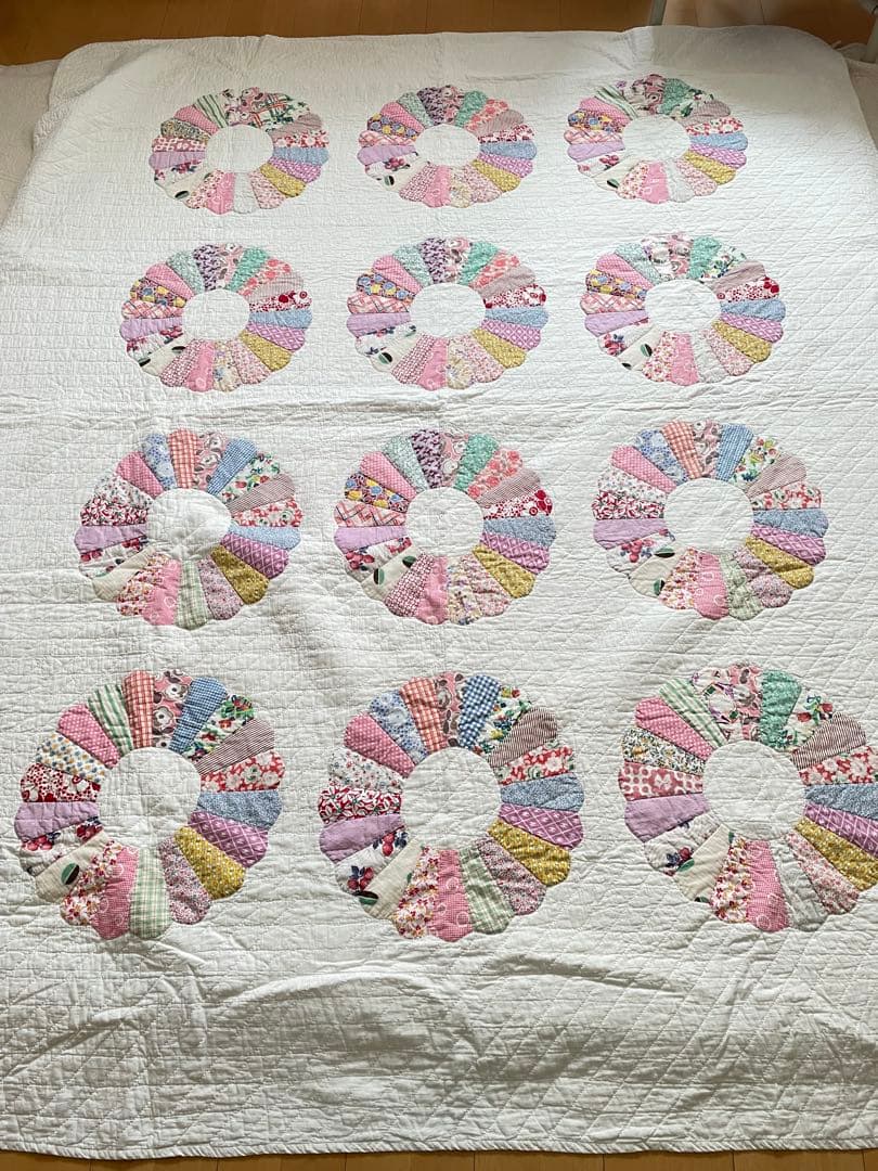 ヴィンテージキルト ドレスデン アンティークキルト·͜· ♡