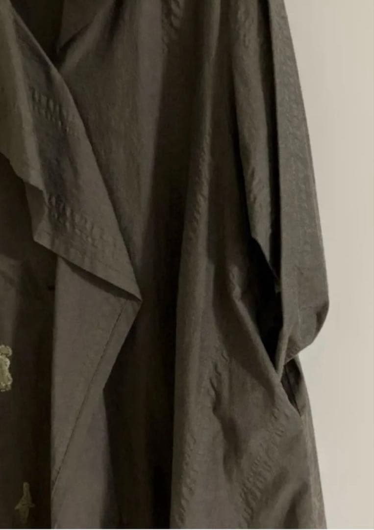 新春価格です‼️更にお値下げしました‼️慈雨　ブラウンアシンメトリックロングコート