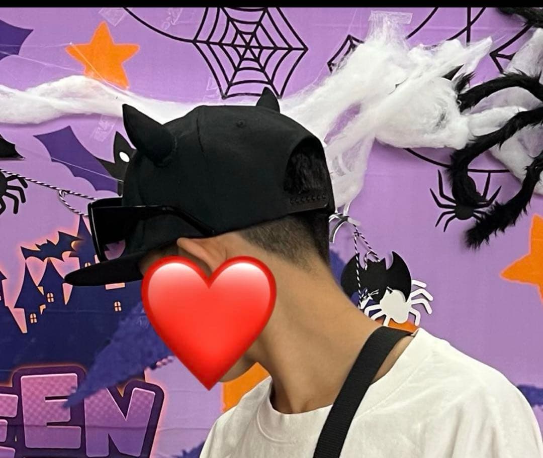 ピラフ星人仮装が出来る　キャップ　黒　耳付き　ツノち付き　3個セット！