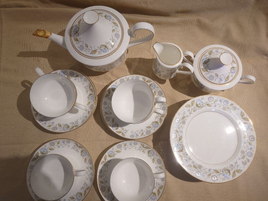 NARUMI BONE CHINA Baroness ティーセット6客