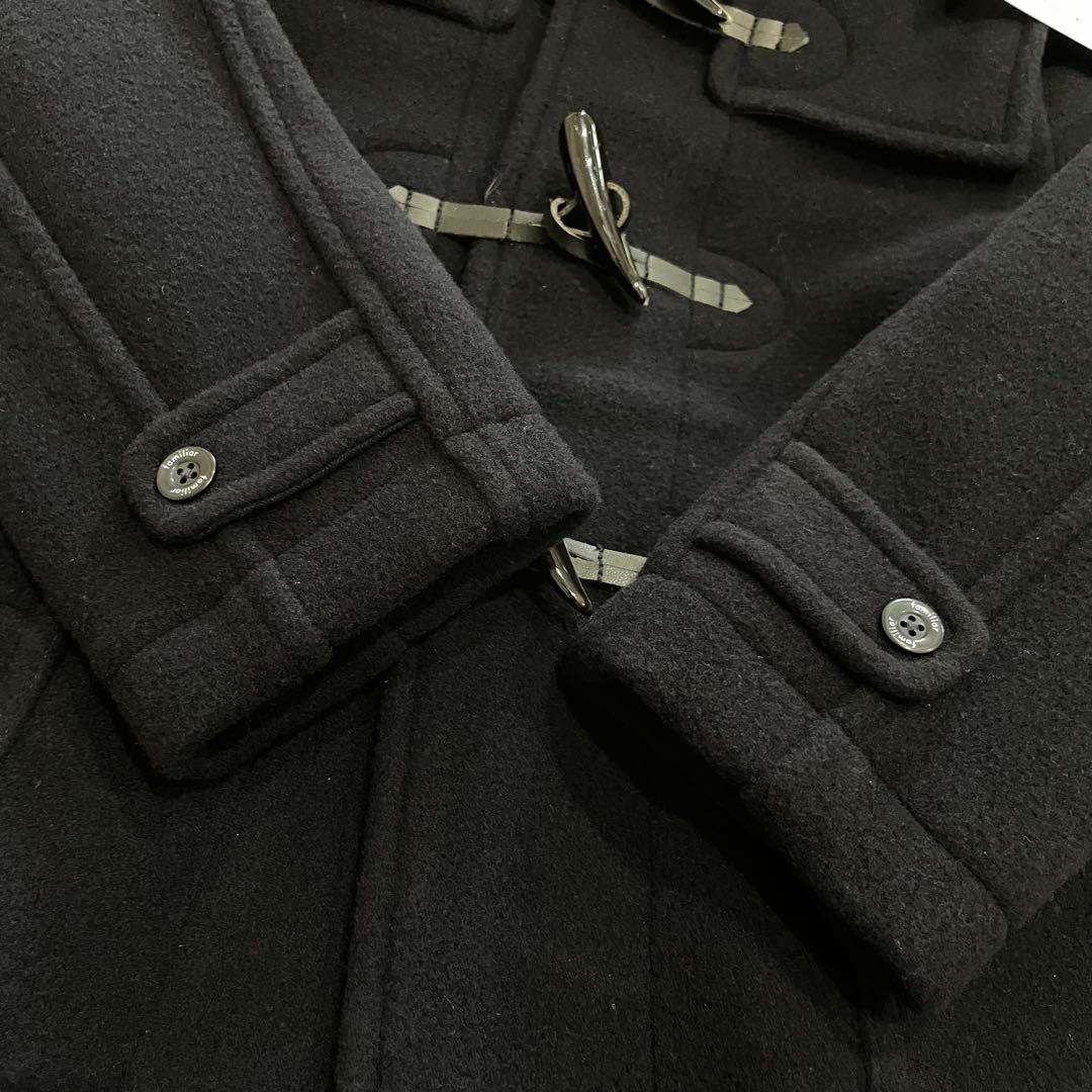 定価約6.4万円 未使用 ファミリア　ダッフルコート　現行　フード取り外し可　紺