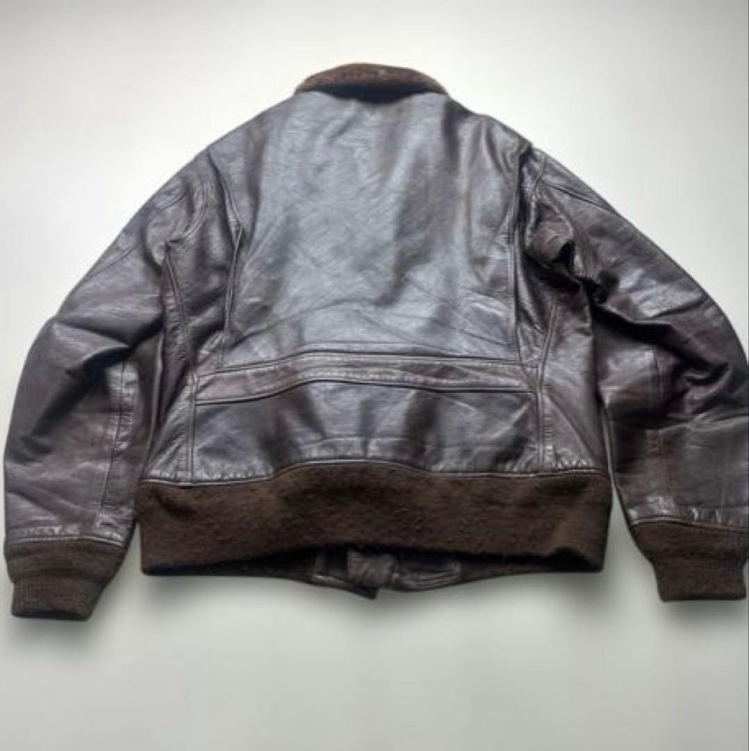 激レア　g1 フライト　レザージャケット　ロケットタロン　黒タグ　50s 60s