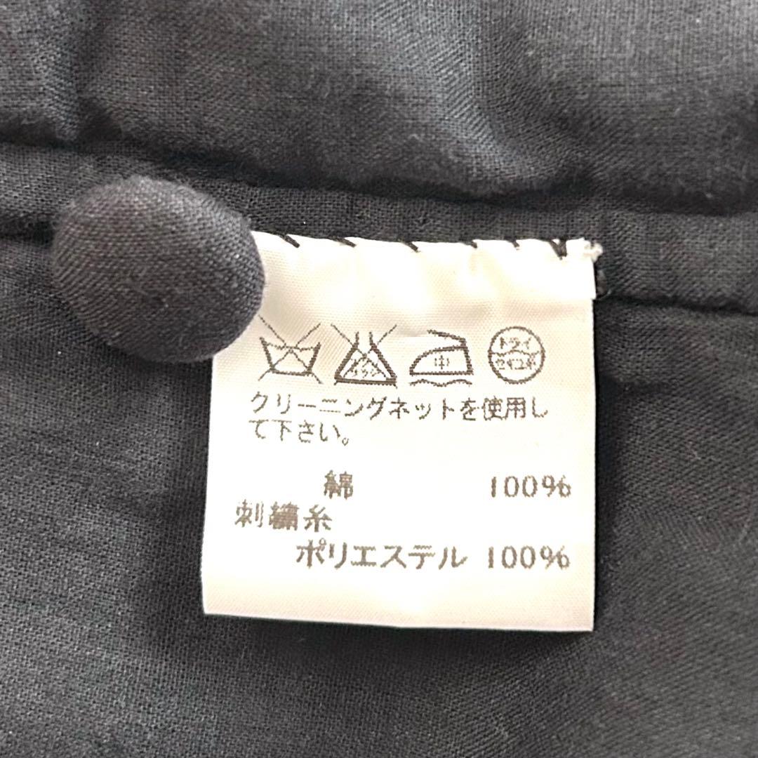 み*マ様 希少 HaaT イッセイミヤケ コットン刺繍コート 紺 ネイビー 綿