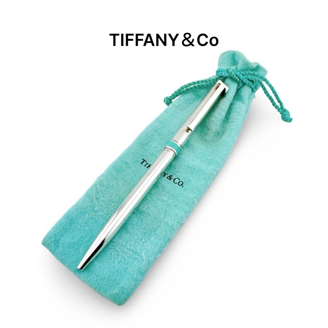 美品Tiffany&Co.ティファニー ブルー ボールペン Tクリップ 925