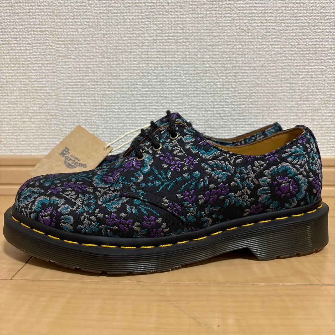 靴 Dr.Martens Floral Jacquard Oxord Shoes