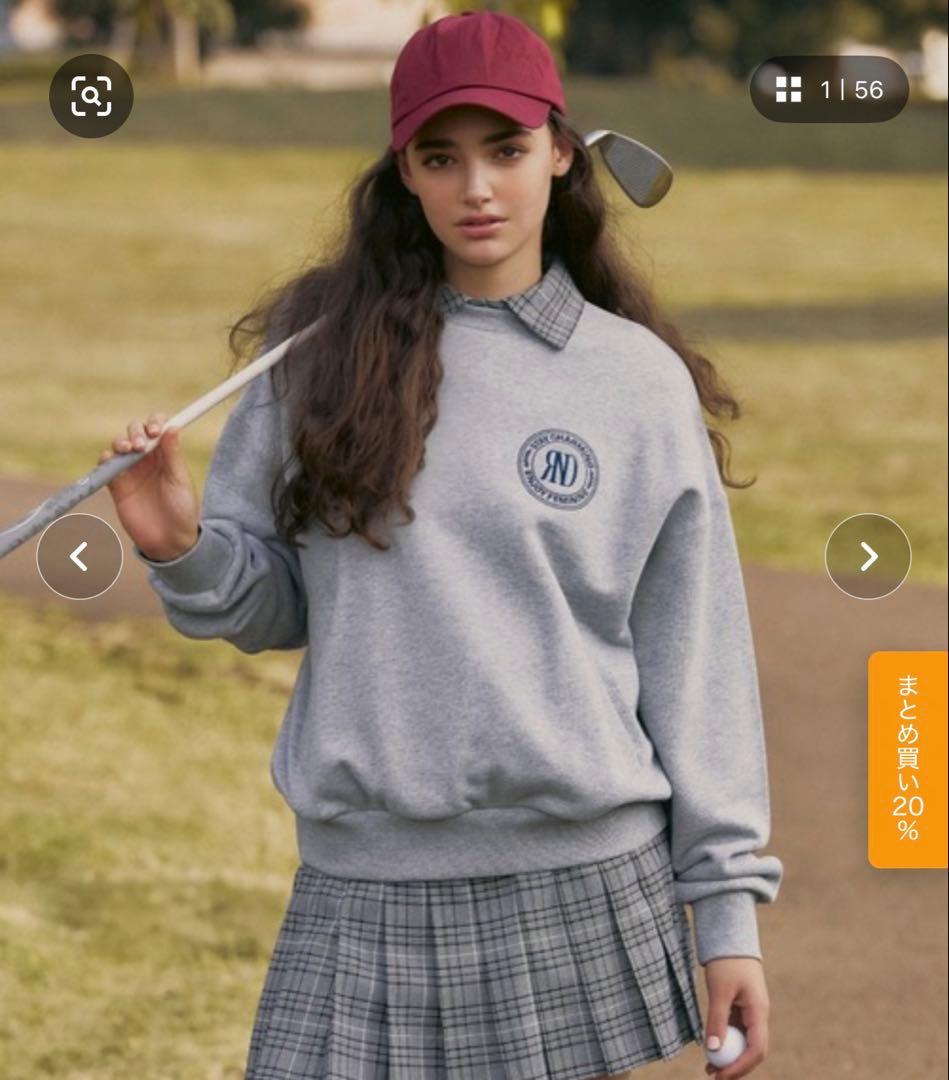 【RIENDA GOLF】ユニセックスルーズスウェットトレーナー