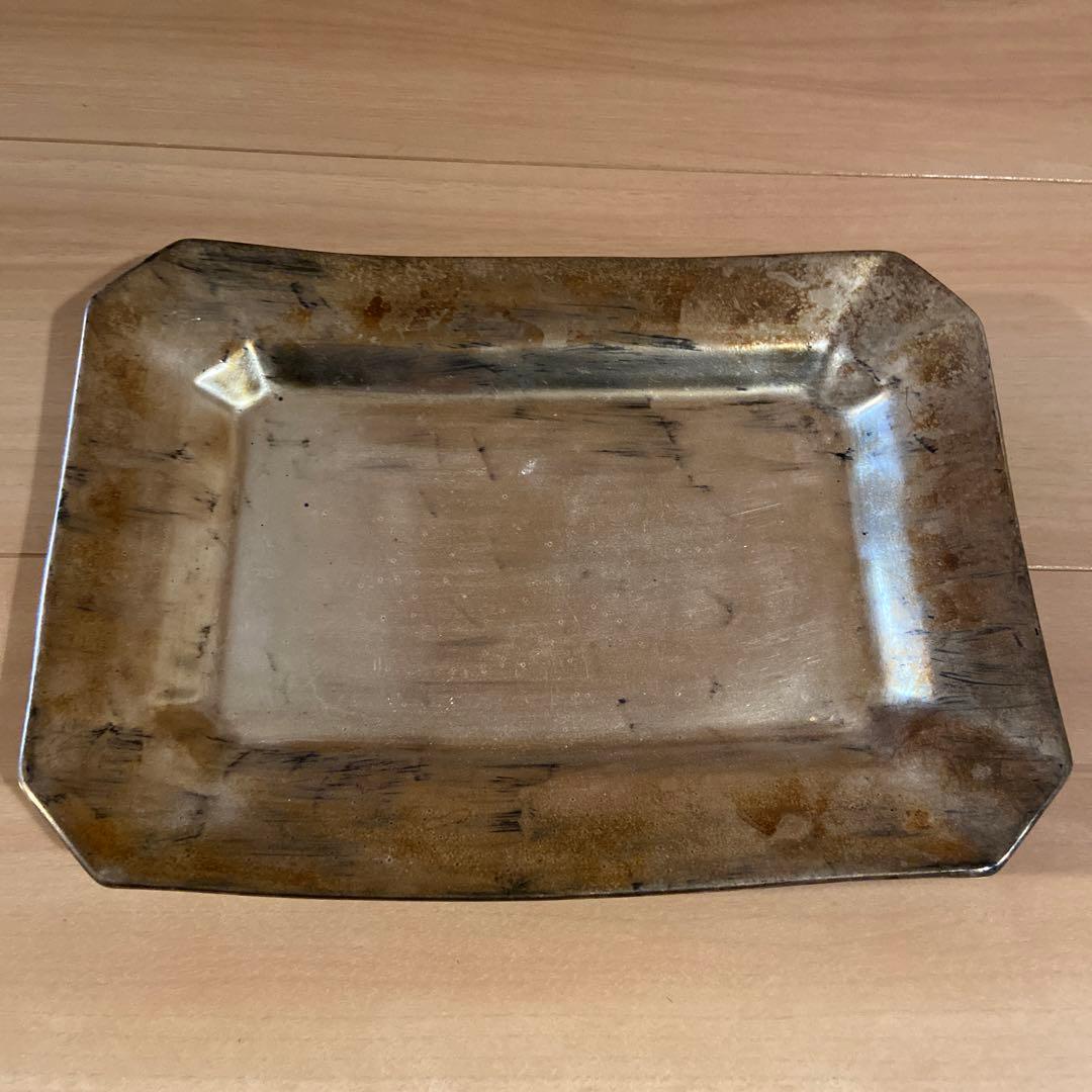 伊藤聡信　皿　銀彩　新品未使用【個展購入】