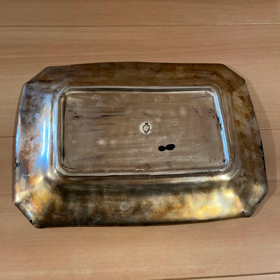 伊藤聡信　皿　銀彩　新品未使用【個展購入】