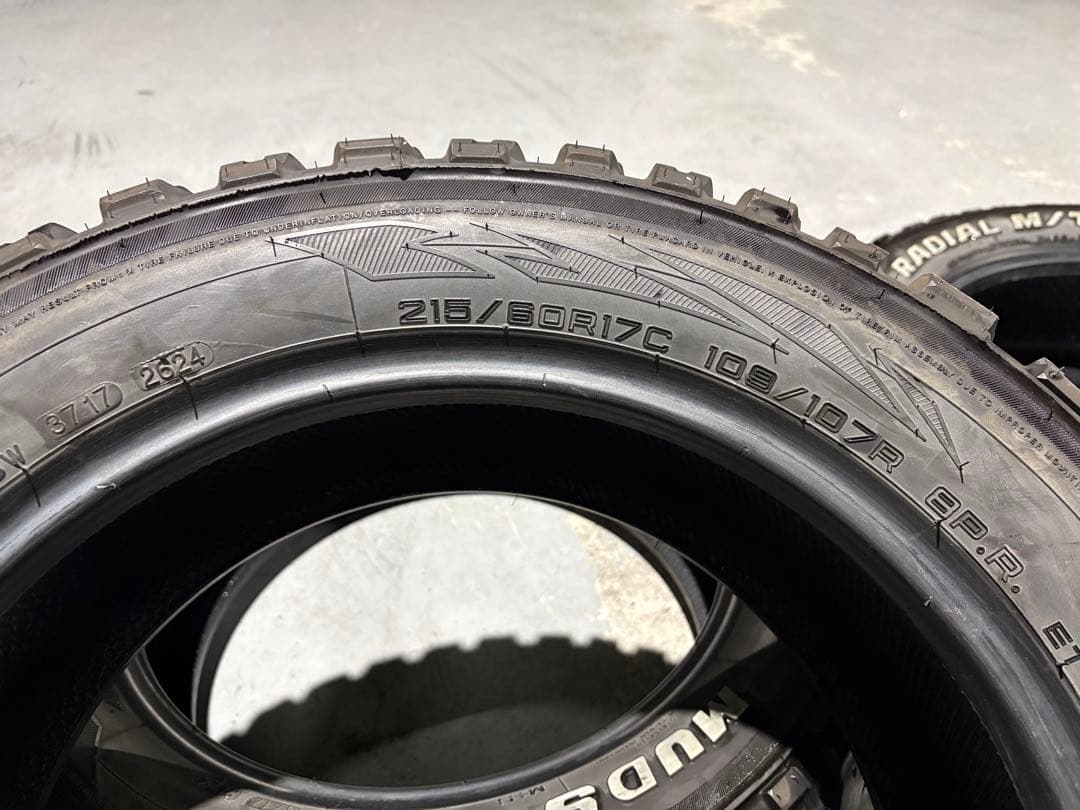 MUDSTAR RADIAL M/T 215/60R17 タイヤ4本セット