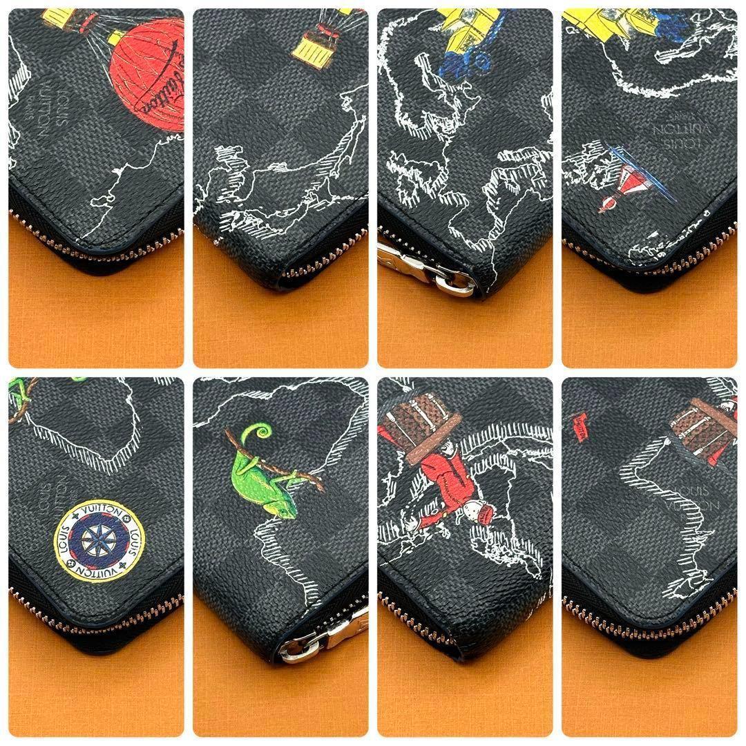 【希少/極美品】ルイヴィトン ダミエグラフィット マップ ジッピーオーガナイザー
