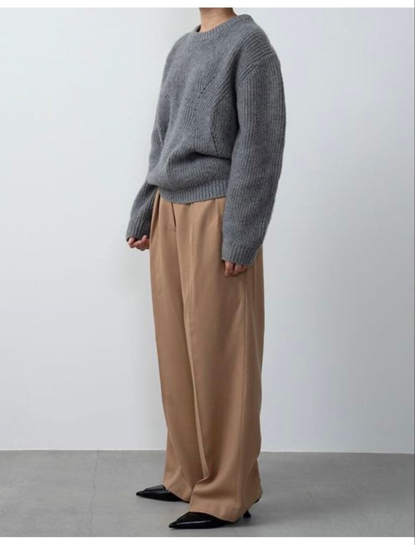 Gajess ガジェス Over Knit オーバーニット Grey 三條場夏海