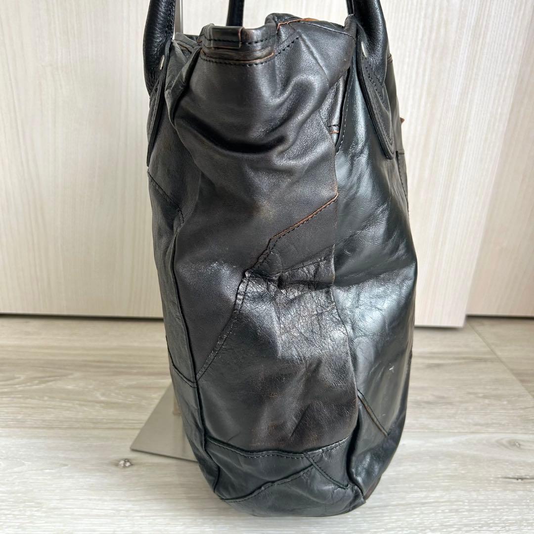 【希少】ザ リアルマッコイズ ジョーマッコイ レザートートバッグ パッチワーク