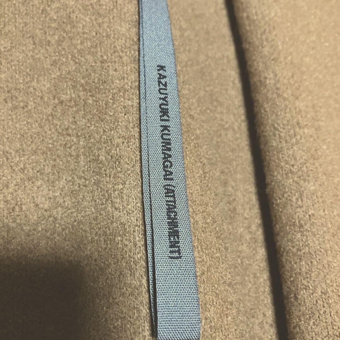 カズユキクマガイアタッチメント カシミヤ　ストレッチ　メルトンストールコート 2