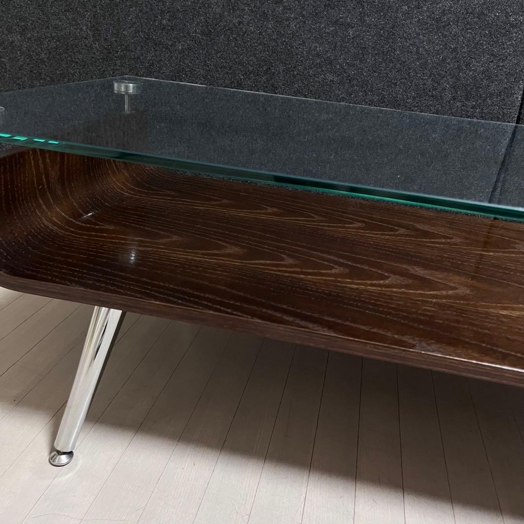 ミッドセンチュリー　スペースエイジ　センターテーブル ガラステーブル