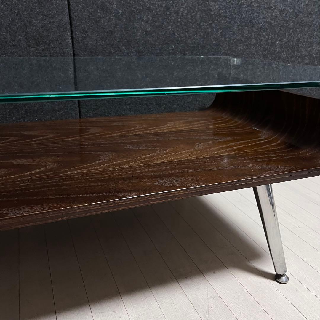 ミッドセンチュリー　スペースエイジ　センターテーブル ガラステーブル