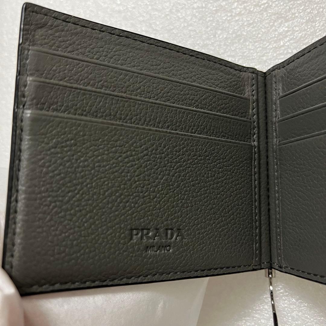 格安セール♪五千円以上値下げ中♪美品⭐︎PRADA ブラック マネークリップ