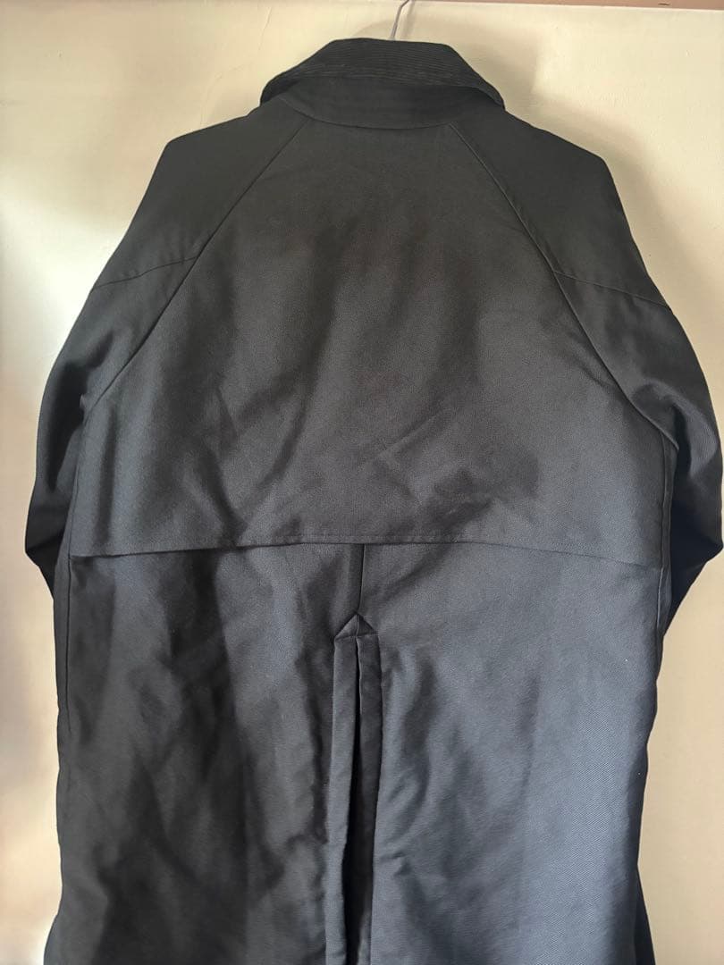 値下 古着 スティーブンアラン コーデュロイ襟 ステンカラーコート　黒