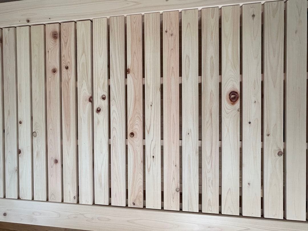 家具の里 総ヒノキ すのこベッド シングルサイズ 日本製 ひのき無垢