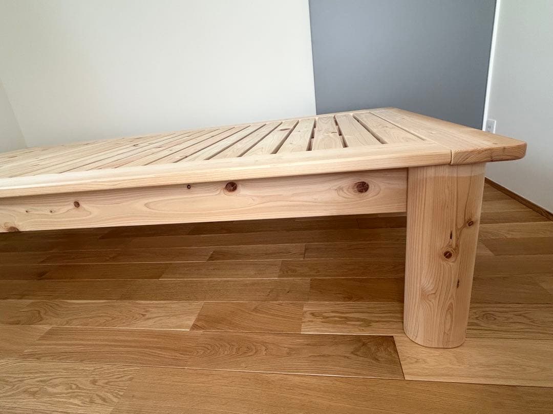 家具の里 総ヒノキ すのこベッド シングルサイズ 日本製 ひのき無垢