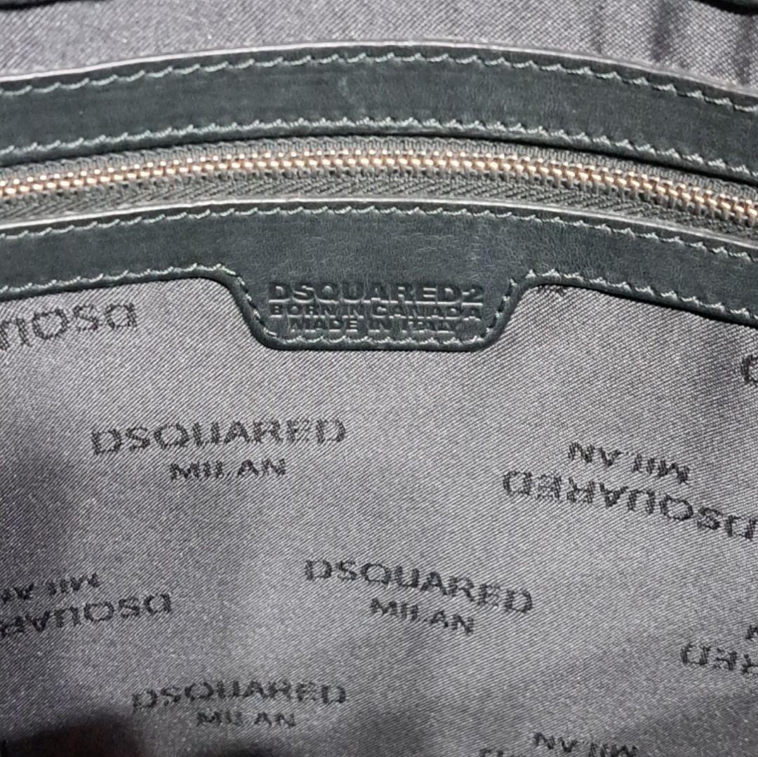 Dsquared2　オニキス　スタッズ　レザーバッグ　トートバッグ　ブラック