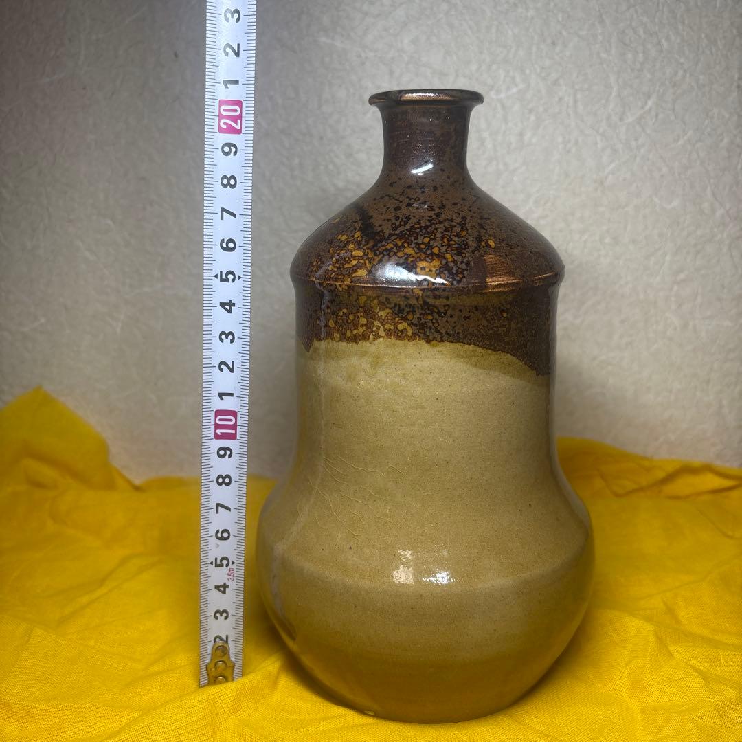 丹波立杭焼 無形文化財 十四代 正元直作 花瓶 花生 一輪挿し