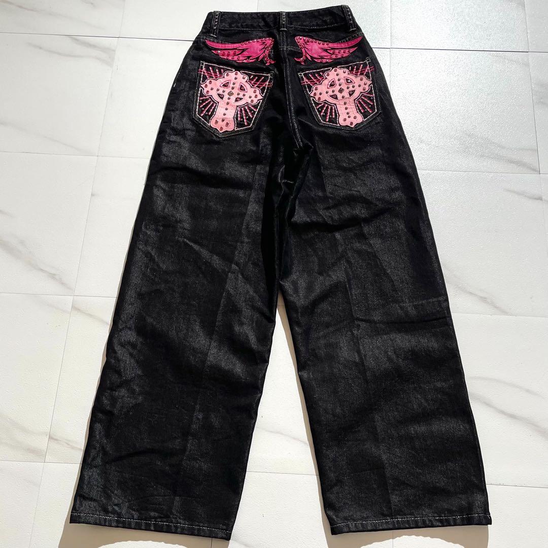 JADED LONDON Pink Sapphire バギーデニム パンツ 26