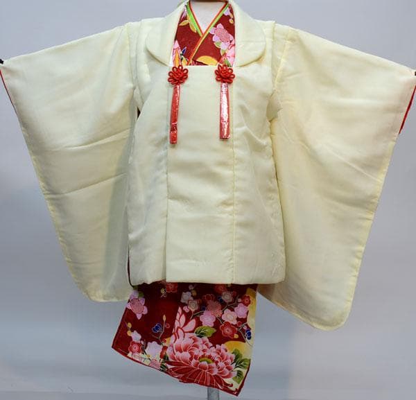 七五三 三歳 女児 被布着物セット 道行コート お仕立て無料 NO29913