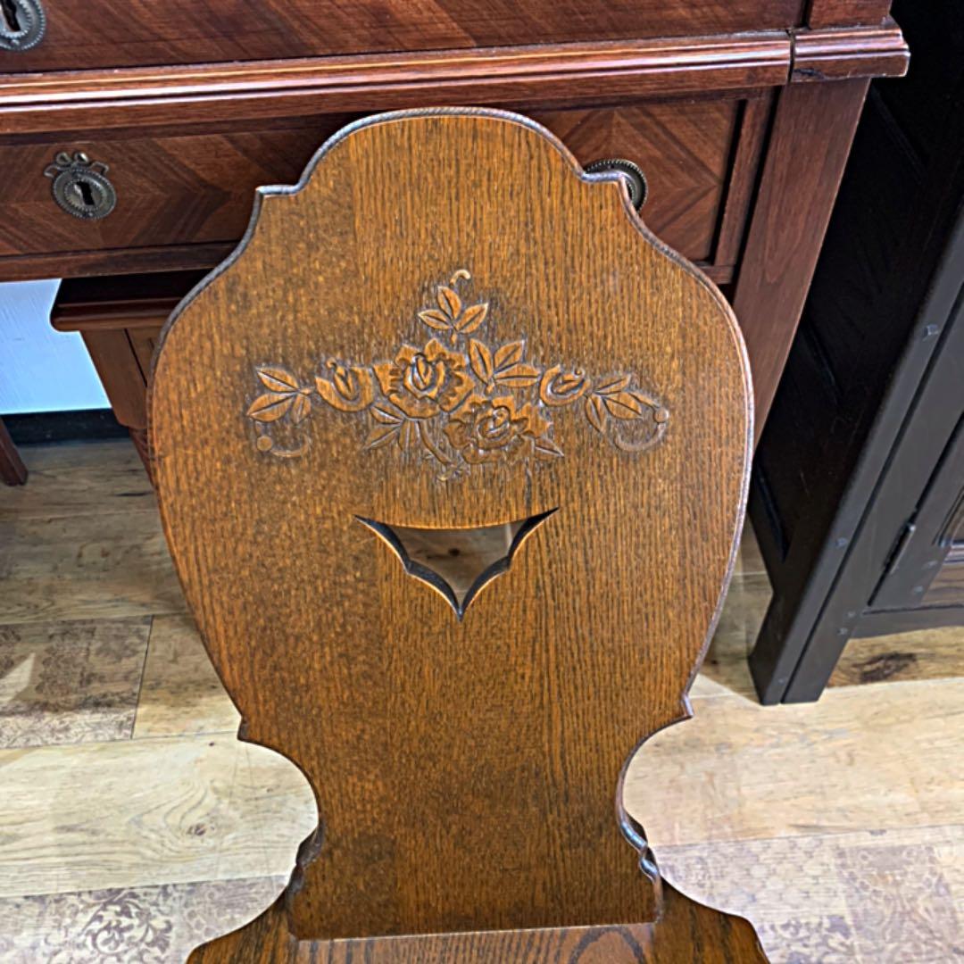 オーク材　椅子