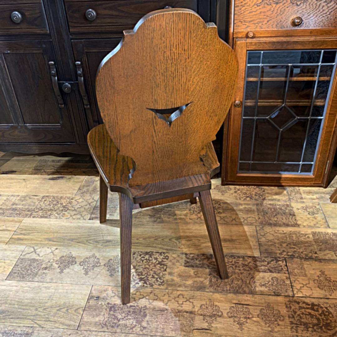 オーク材　椅子