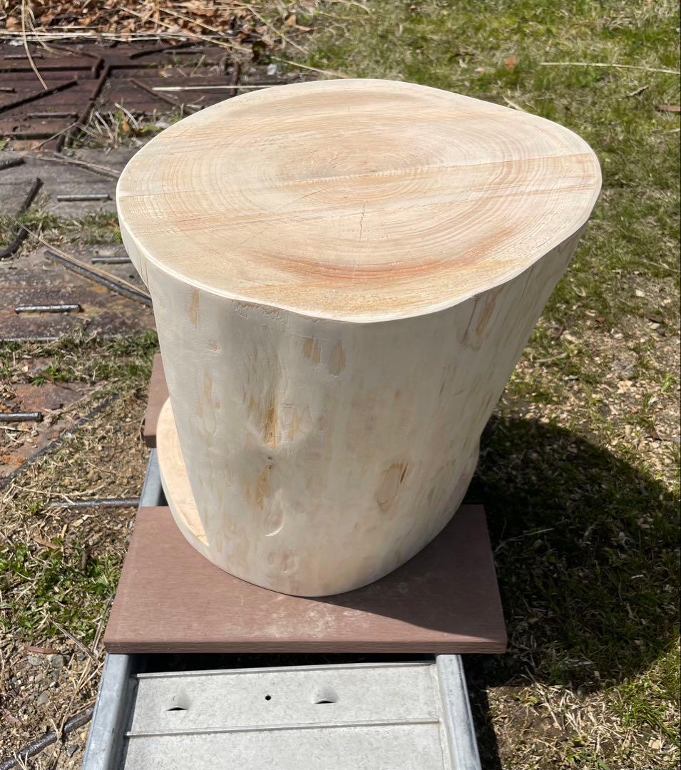 くり抜き スツール 切り株 丸太 インテリア ひのき