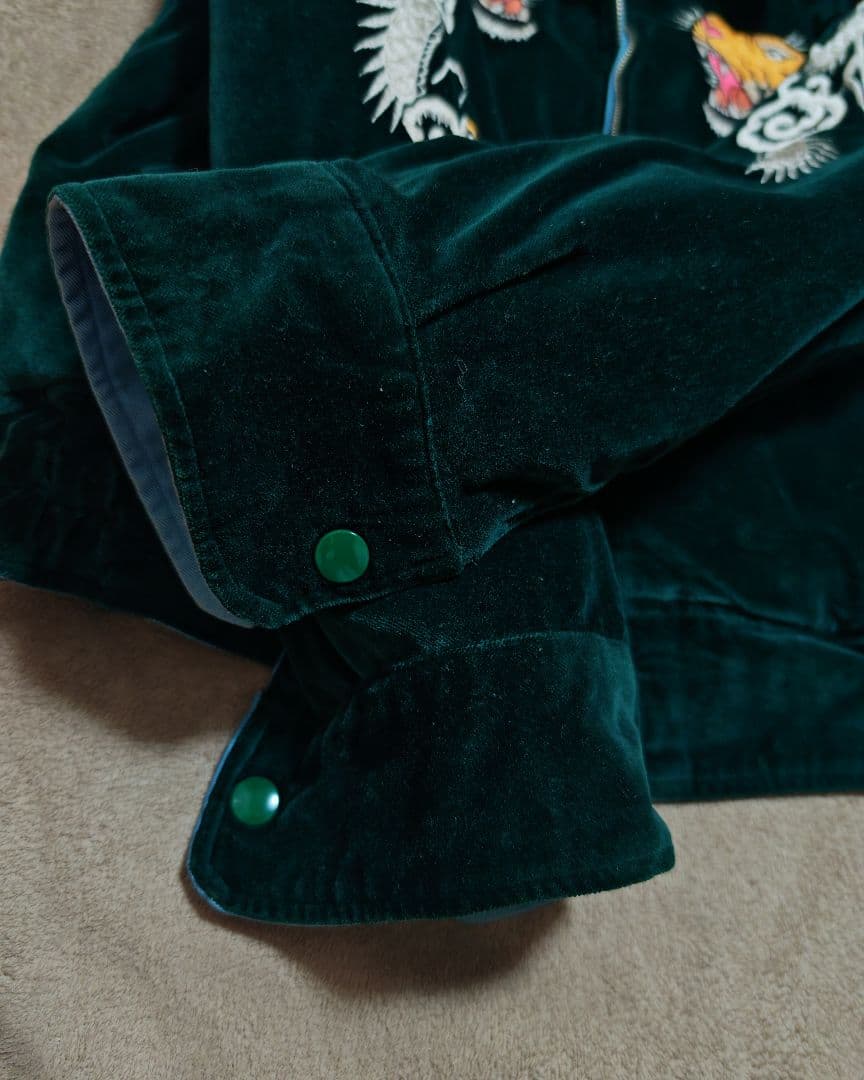 美品 未使用近 テーラー東洋 ２面用 虎龍鷲 別珍 スカジャン vintage