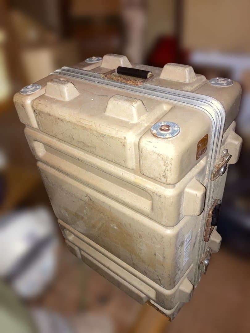 〔ビンテージ〕初期　PROTEX セキュリティケース 中型 ベージュ