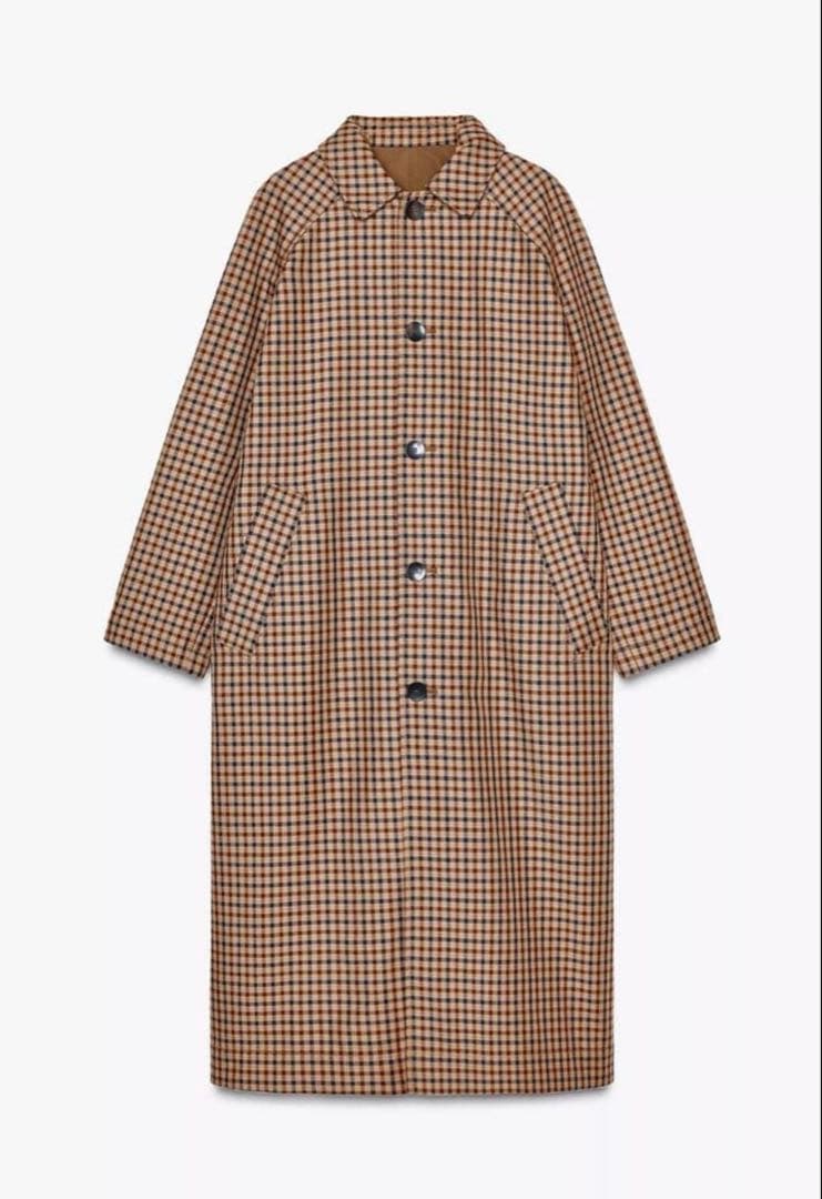 専用ZARAリバーシブルトレンチコートロング2025