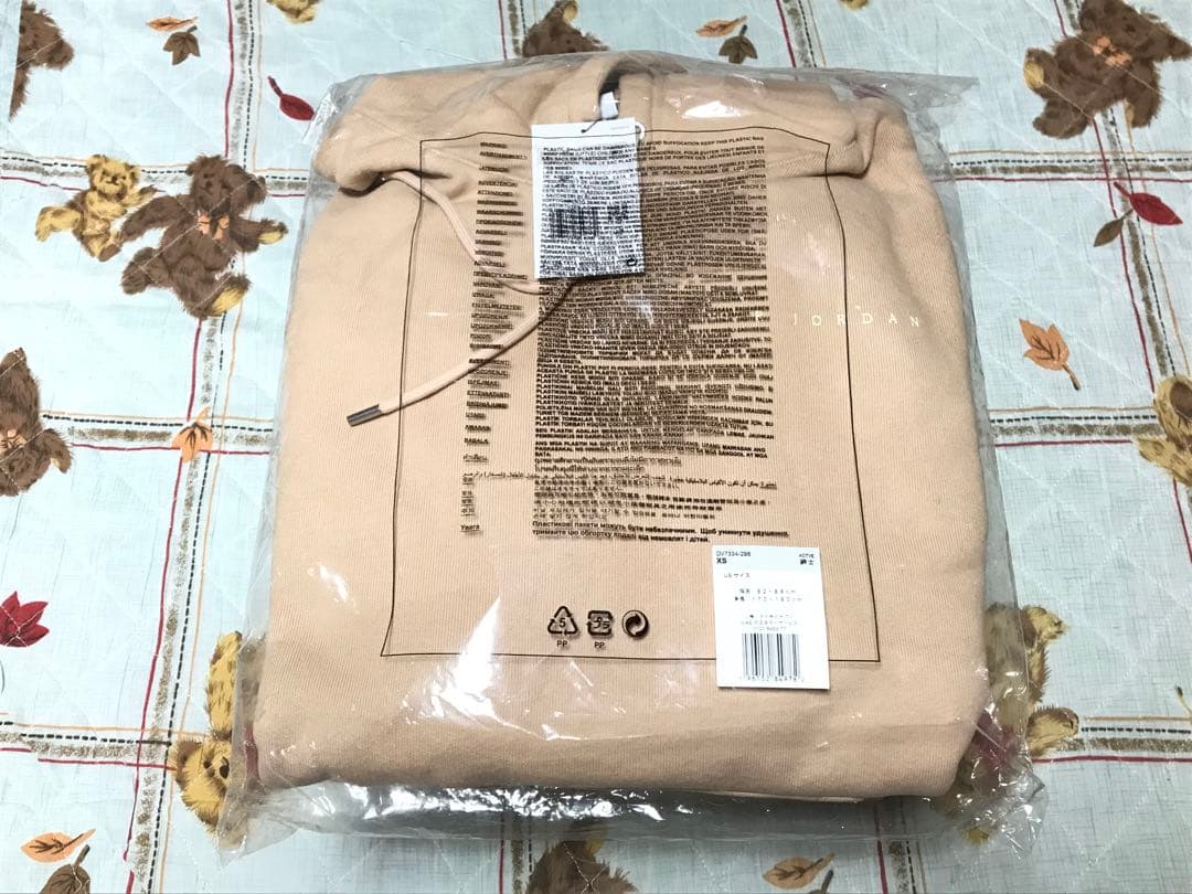 トップス NIKE JORDAN UNION FLEECE HOODIE BEIGE XS