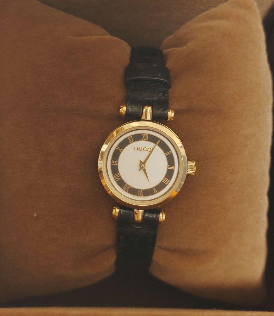 GUCCI シェリーライン レザーベルト 時計